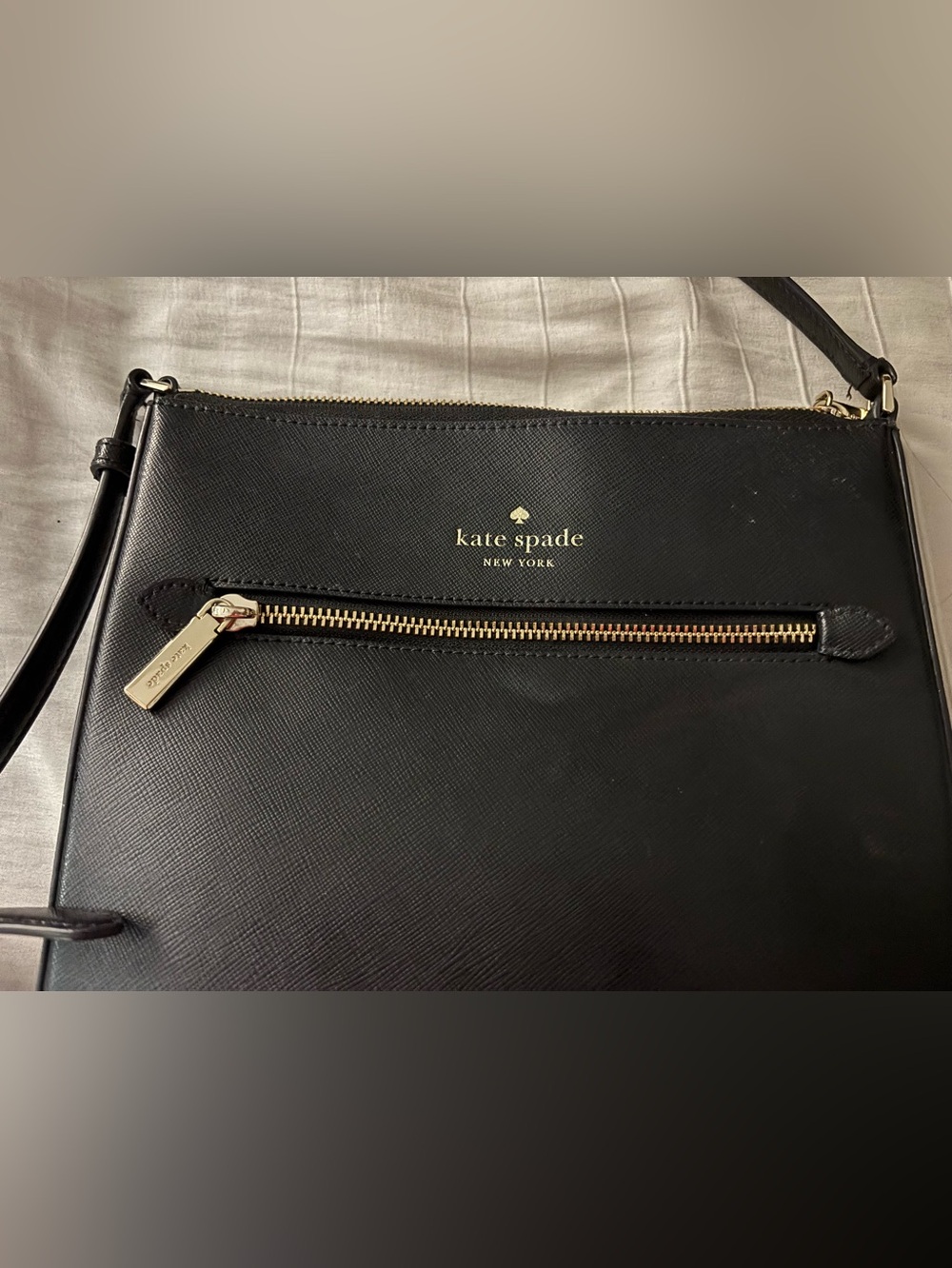 Kate Spade Black Leather Crossbody Bag